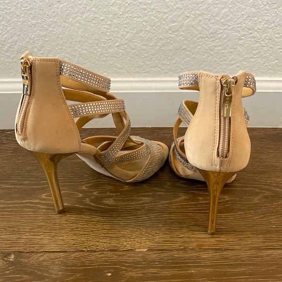 BCBGeneration Jeweled Heels with Gold Stilettos - Picture 2 of 4